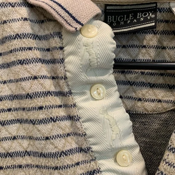 80s Vintage Bugle Boy Golf Polo Shirt, Size Medium - Picture 2 of 4